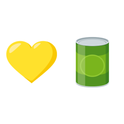 💛🥫 Emoji Domain EmojiOne rendering